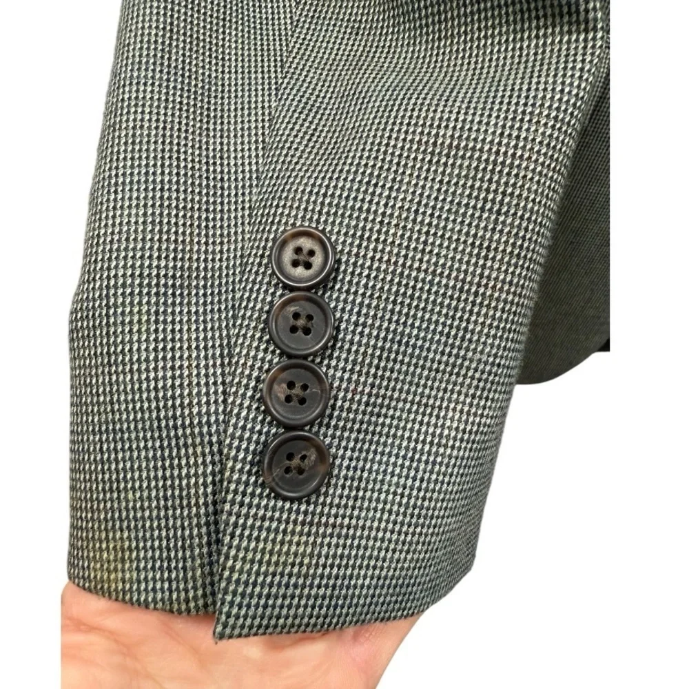 Lauren Ralph Lauren Men's 2 Button Blazer Gray Houndstooth‎ 40R